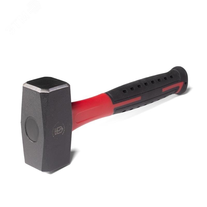 КВ-1000 серия Профи - Кувалда со стекловолоконной рукояткой, сталь С50, размер бойка 40х40мм, вес 1000г