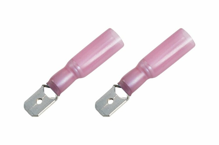 Клемма плоская изолированная термоусаживаемая РПи-п-т 1.5-(6.3)/РпИп-т 1,25-7-0,8 штекер 6.35 мм 0.5-1.5 мм2 красный 08-0314