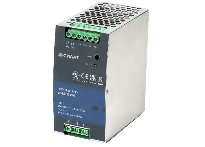 Источник питания 48 V DC/5 A, 924104 - Источник питания, однофазный, 48VDC / 5A, 240 W; диапазон входн. напр.: 90 - 264VAC / 127 - 370VDC; габариты (мм): 127х125х63, монтаж: на DIN рейку