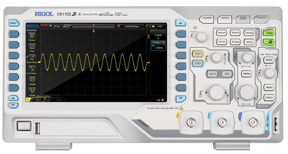 DS1102Z-E - Настольный цифровой 2-х канальный осциллограф 100 МГц