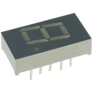 SA04-12GWA - 1 разрядный индикатор 10,16мм/зеленый/568нм/3.6-12мкд/ОА