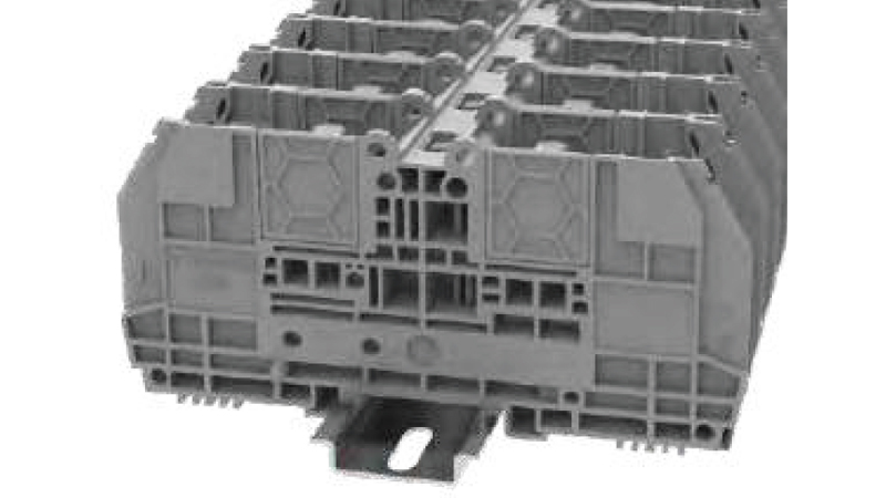 Болтовая клемма BS10 N-GY - Болтовая клемма, тип фиксации провода: болтовой, номинальное сечение: 10 мм кв., 309A, 1000V, ширина: 41 мм, цвет: серый, винтовая перемычка, тип монтажа: DIN35