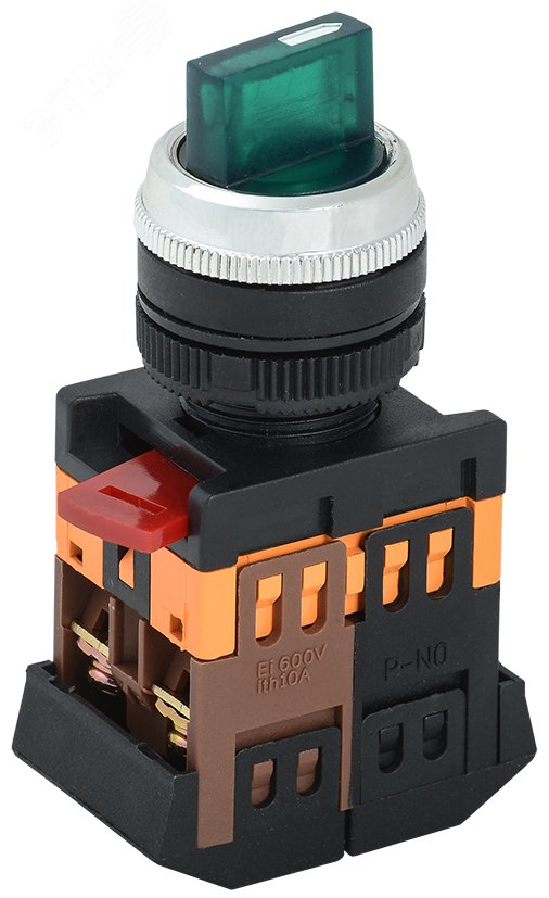 Переключатель ANCLR-22-3 на 3 фикс. полож. зел. 1з+1р BSW10-ANCLR-3-K06