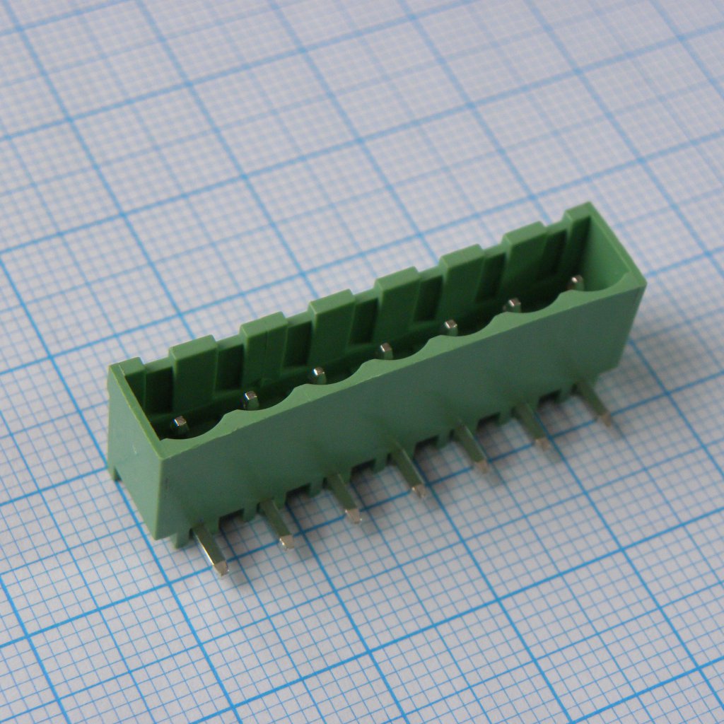 2EDGRC-5.08-07P-14-00A(H) - Разъемный клеммный блок на плату, 7 контактов. Серия 2EDGRC-5.08