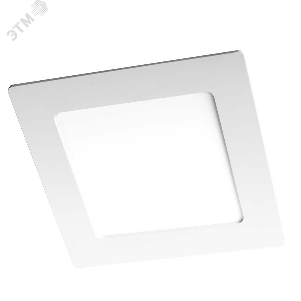 Светильник светодиодный PPL-S WH 9Вт 4000К IP40 145мм ДВО встраив. ультратонкий квадрат 5008267A