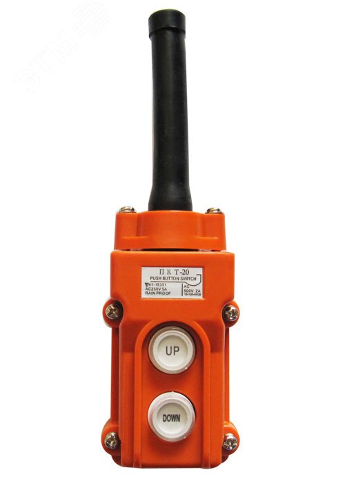 Пост кнопочный(тельферный) ПКТ-20 ABS-пластик IP54 УТ000000483