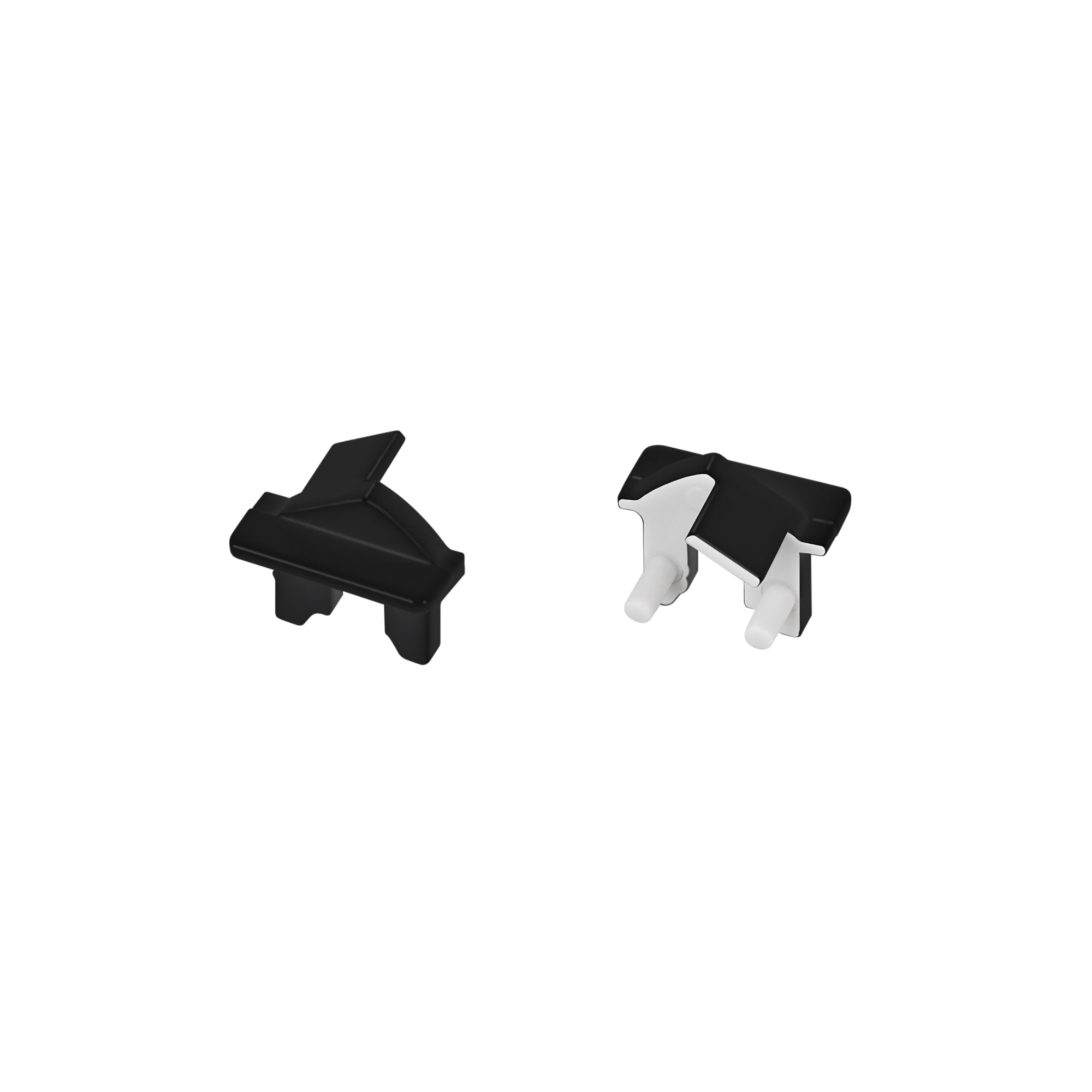 Заглушка SL-BEVEL-H12-F13 BLACK 043752 - Пара заглушек для профиля SL-BEVEL-H12-F13. В комплекте 2 заглушки (левая и правая). Цвет - черный. Цена за комплект.