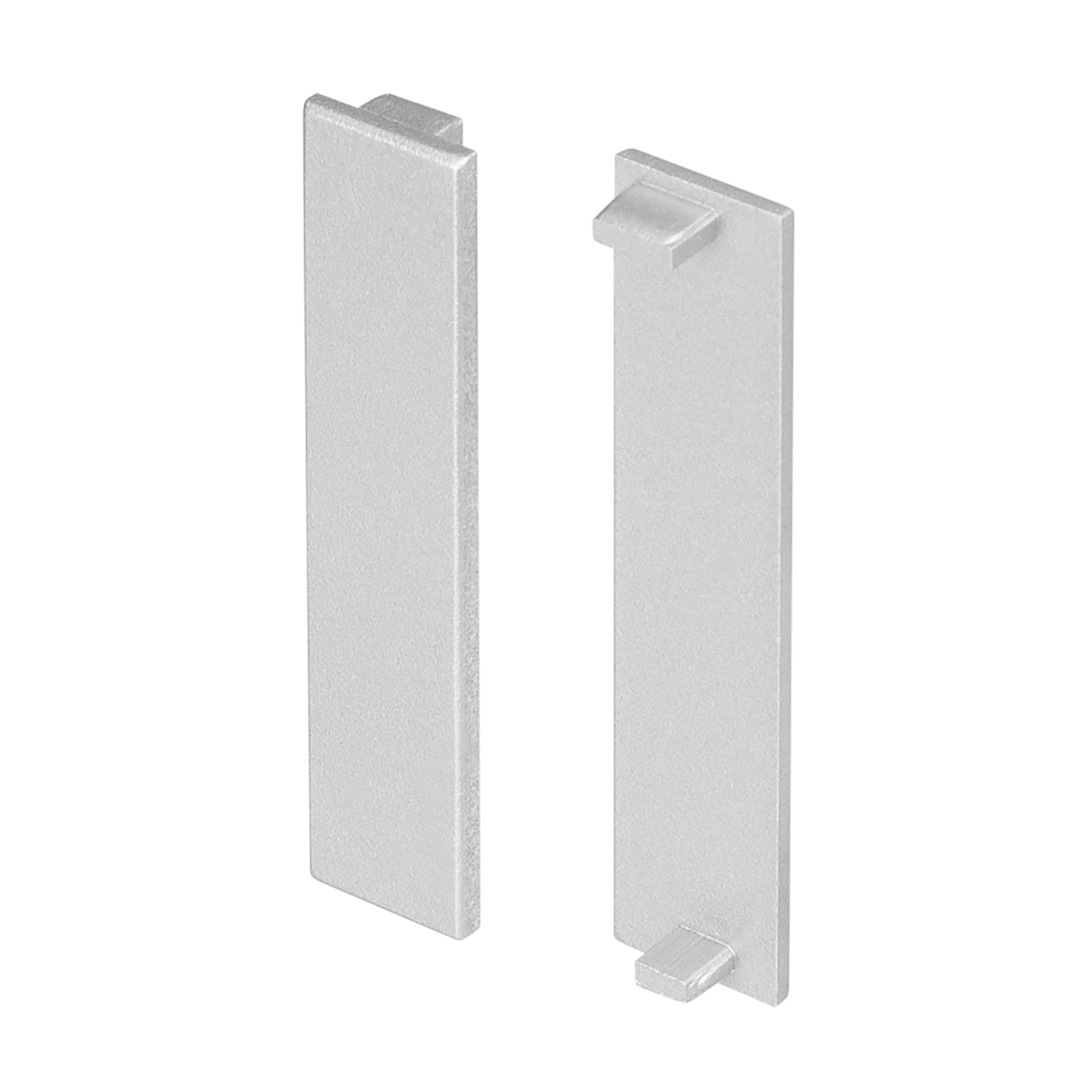 Заглушка PLINTUS-H54 046392 - Пара глухих заглушек для профиля PLINTUS-H54 серого цвета. Материал пластик.  В комплекте 2 шт., цена за 1 комплект.