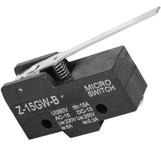 Z-15GW-B 15A/250VAC - Микропереключатель с удлиненным рычагом ON-(ON) 3P, 15 A, 250 В