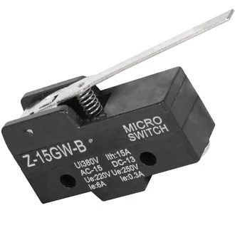 Z-15GW-B 15A/250VAC - Микропереключатель с удлиненным рычагом ON-(ON) 3P, 15 A, 250 В