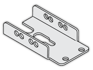Уголок для шин сверху/снизу шкафа (8шт) 1STQ007432A0000