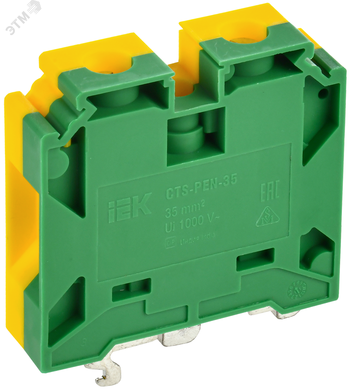 Колодка клеммная CTS-PEN земля монтаж неск. напр. 35мм2 YCT11-02-K52-035