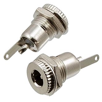 TC 5.5X2.5mm Metal - Разъем питания штырьковый TC 5.5x2.5 мм metal, 2А, блочный