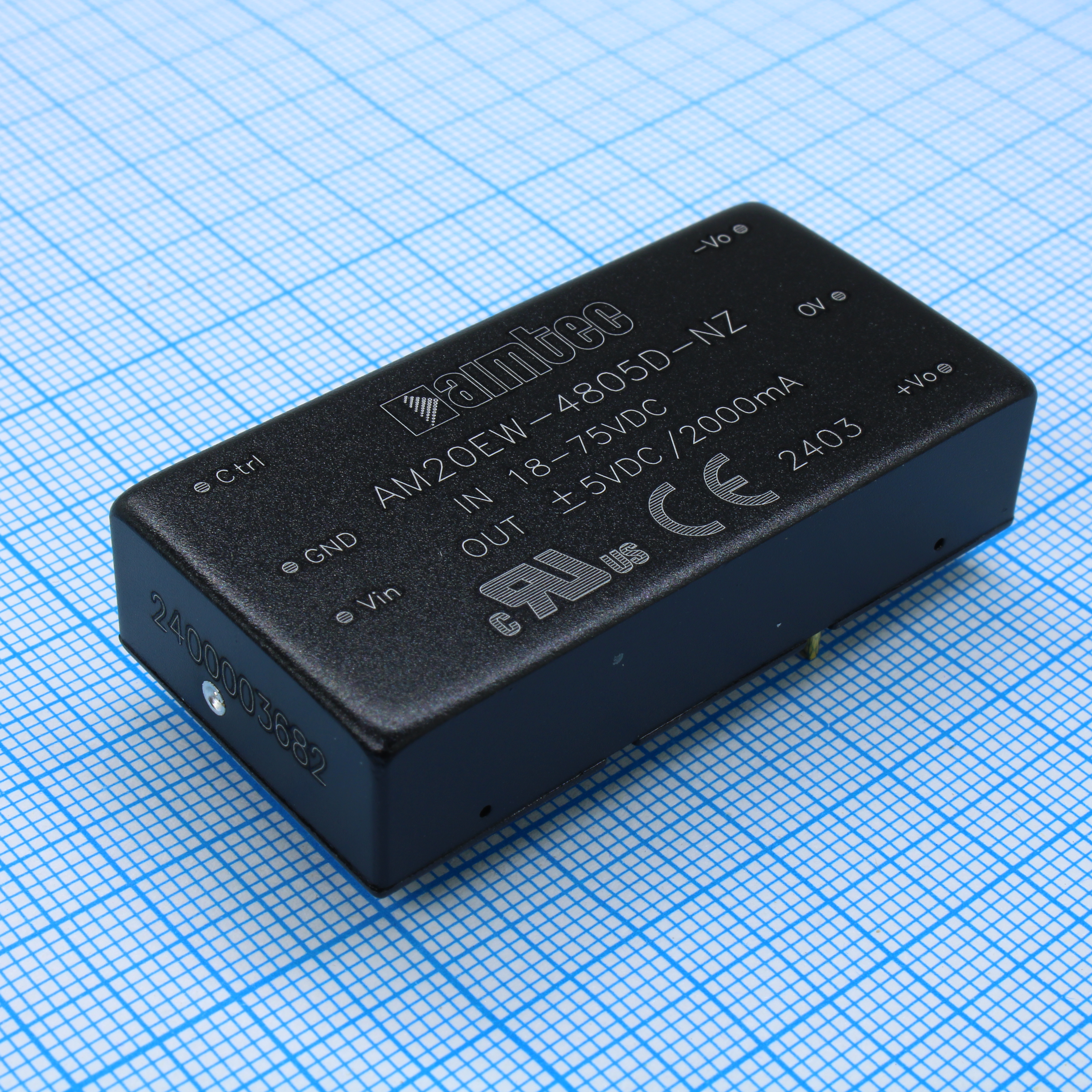 AM20EW-4805D-NZ - Преобразователь DC/DC на печатную плату 20Вт вход 9…36В, выход ±5В/±2А, изоляция 1500В DC, КПД 86% -40…85°C