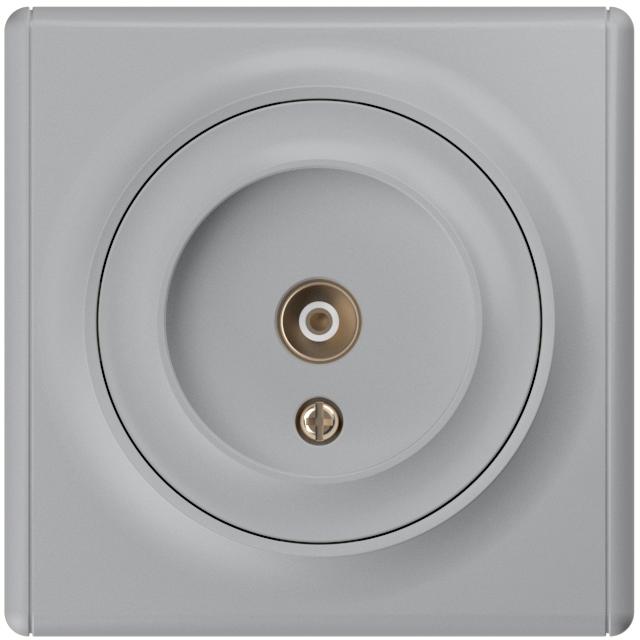 Розетка телевизионная TV 1-м СП Florence механизм сер. (1E21101302) 2172842