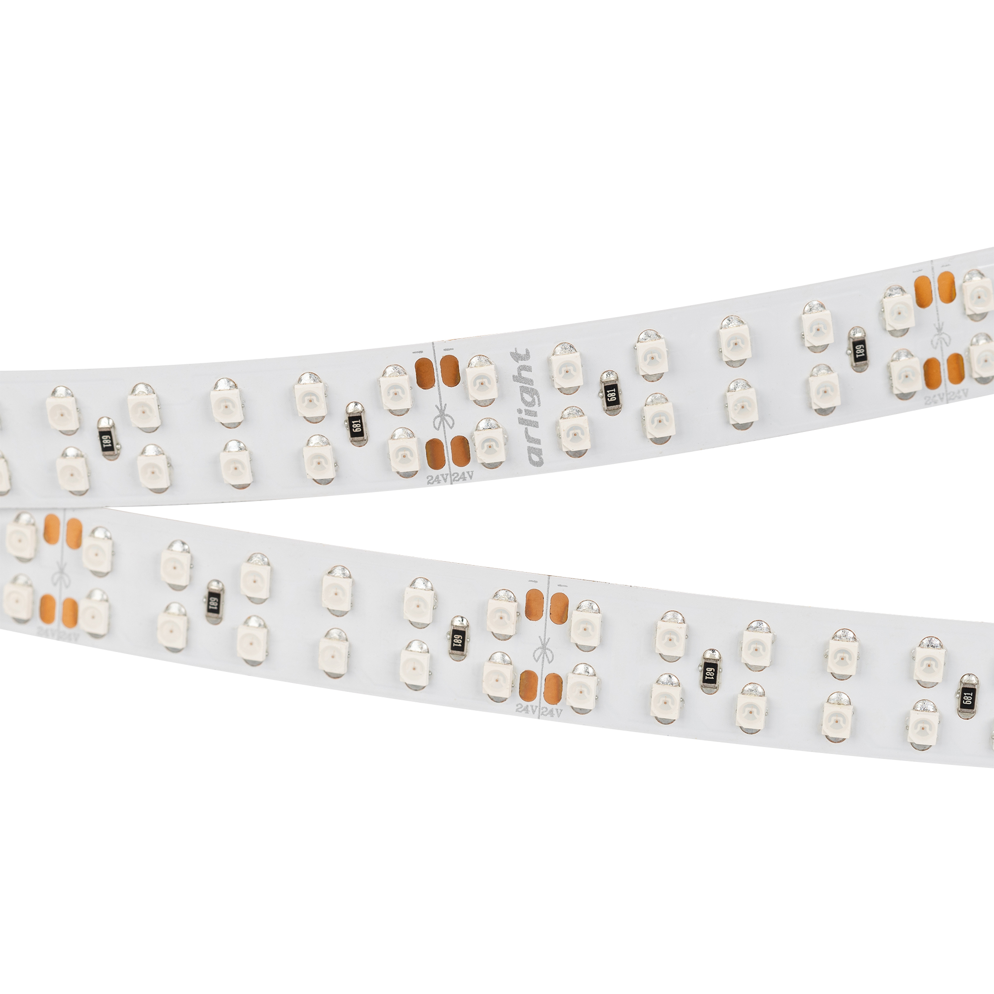 Лента RT 2-5000 24V Yellow 2x2 (5060, 600 LED, LUX) 011263 - Поставка под заказ от 1000 м. Гибкая лента LUX, 2 ряда светодиодов smd 5060, 120шт/м (600шт на 5м), белая плата 15мм, скотч 3М. Цвет ЖЁЛТЫЙ. Питание 24V, мощность 28.8 Вт/м (144 Вт на 5м), угол 