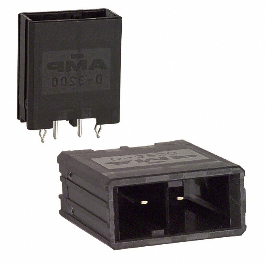 1-917337-2 - Разъем питания на плату, Серия Mini Universal MATE-N-LOK, 2 контакта, Штекер, 5,08 мм