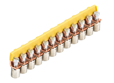 Соед. мостик IVB WK 6-12 - Соединительная перемычка, винтовая, изолированная, 12 полюсов, для клемм: WK 6/U