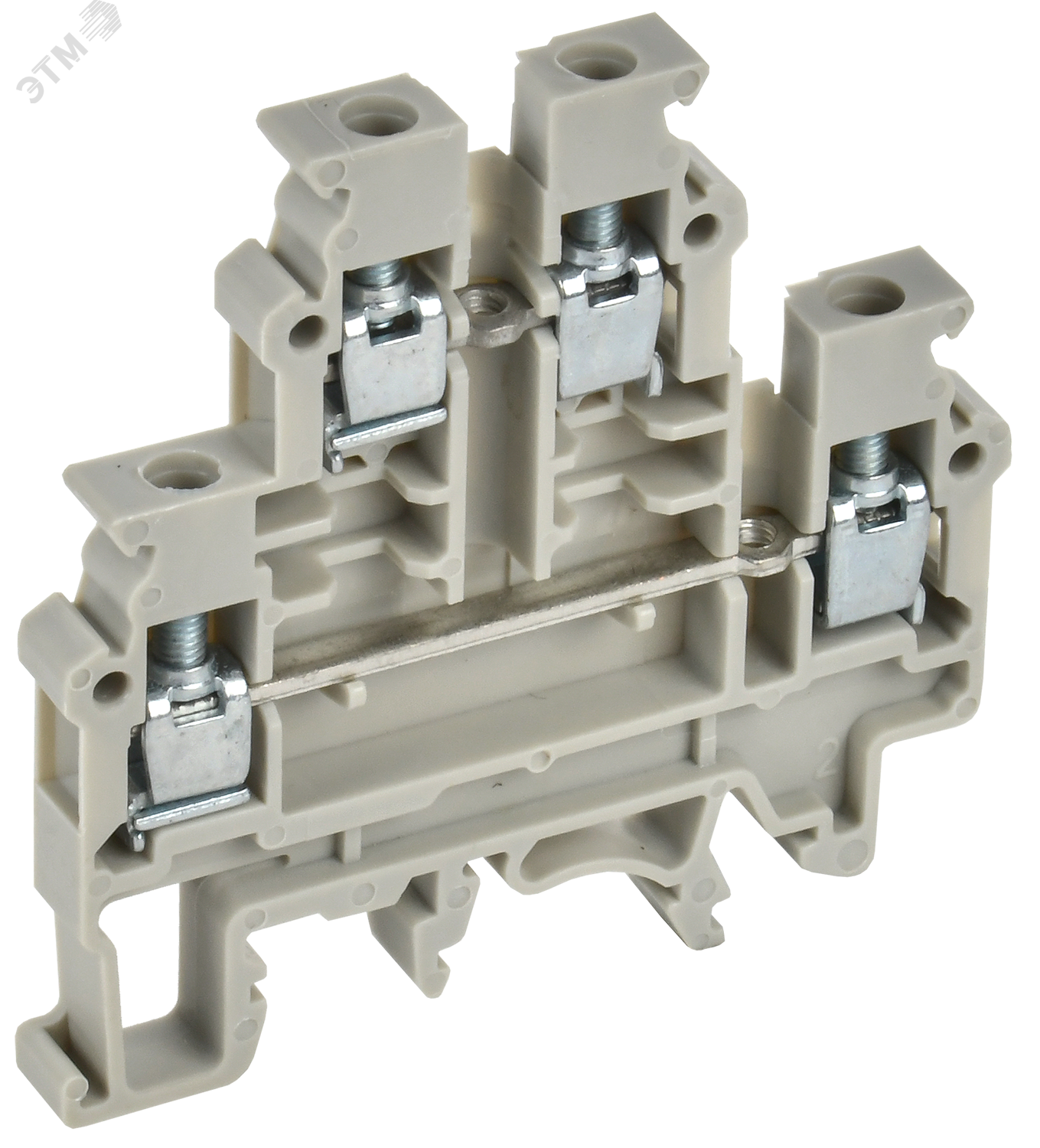 Колодка клеммная CTS-ML 2 ур. 4мм2 серая YCT13-00-2-K03-004