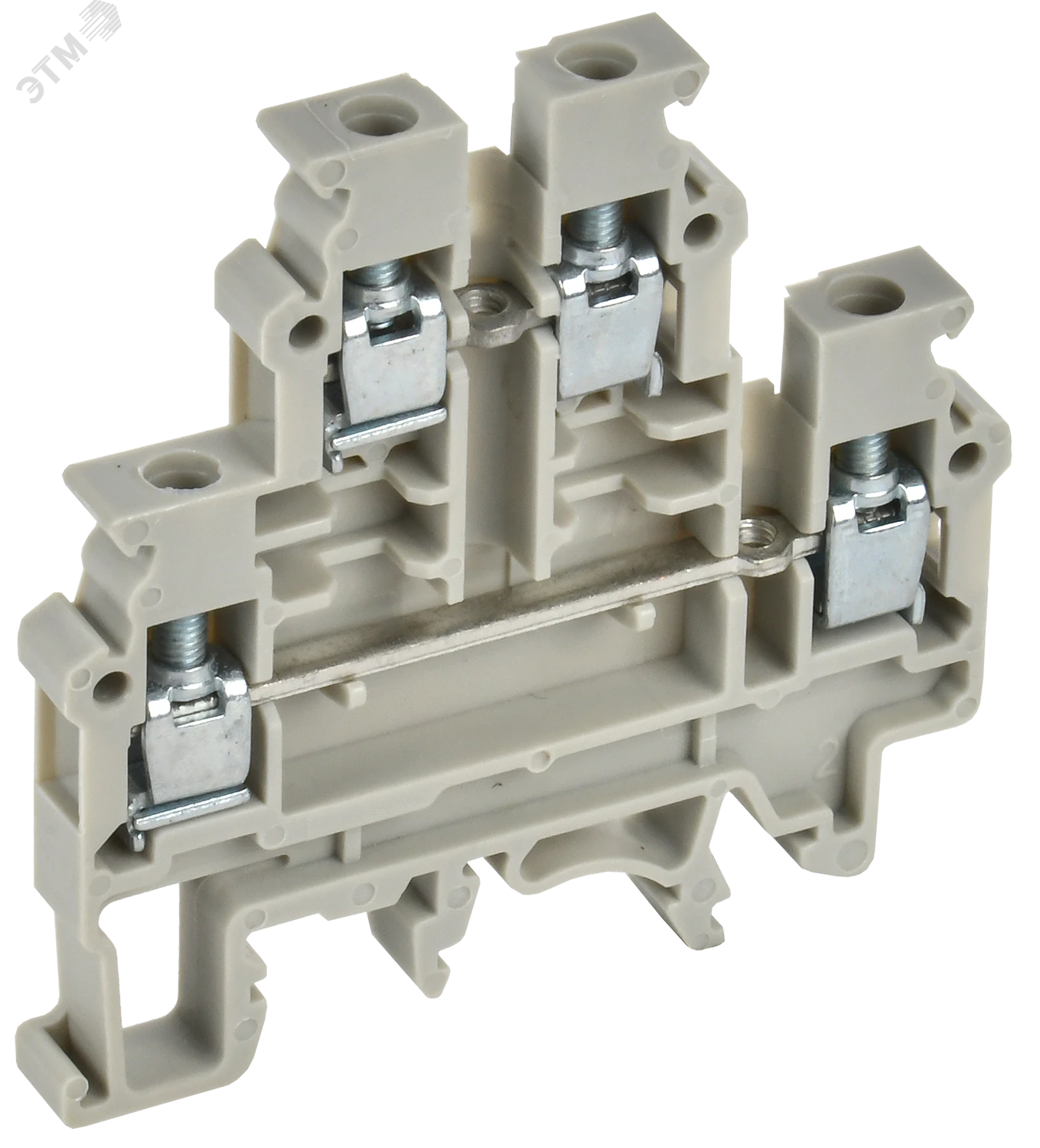 Колодка клеммная CTS-ML 2 ур. 4мм2 серая YCT13-00-2-K03-004
