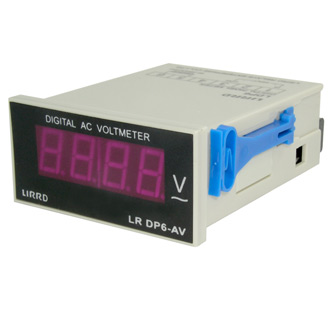DP-6  2. 20. 200. 600V AC - Цифровой LED вольтметр AC 2/20/200/600В ±0,5%, 40-200Гц 220В красный