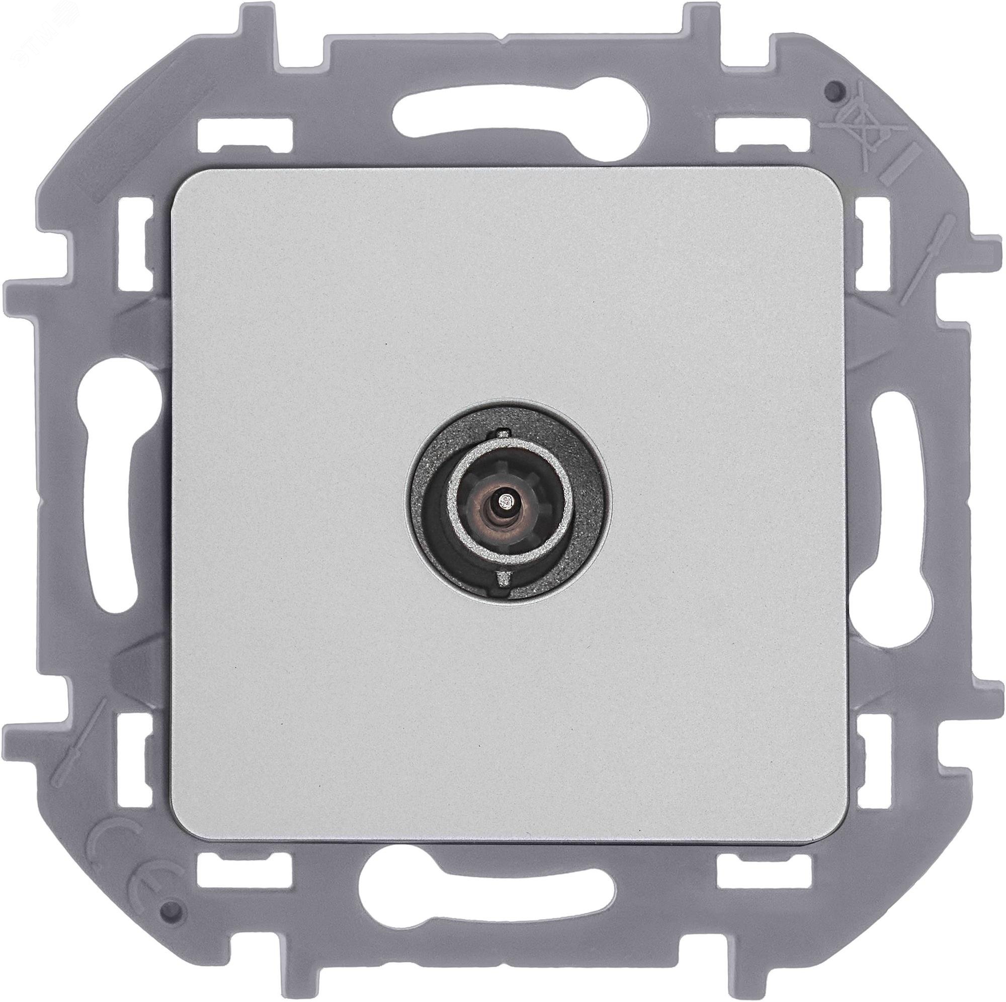 Розетка телевизионная оконечная TV Inspiria 10дБ 5-862мГц механизм алюм. Leg 673872