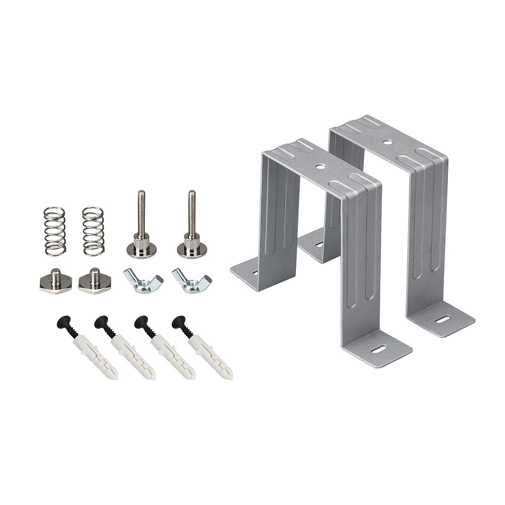 Держатель S2-LINE-5470 Set 021186 - Держатель для встраивания профиля S2-LINE-5470 в гипсокартонные потолки.  В комплекте 2шт держателя, винты, пружины, гайки. Цена за 1 комплект.