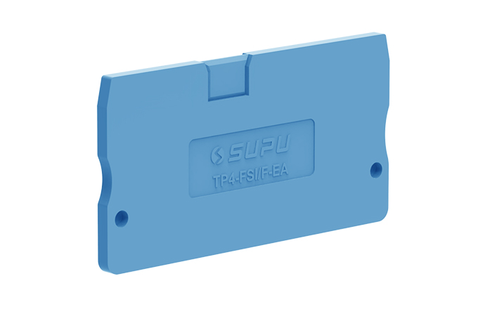 Торцевая крышка TP4-FSI/F-BU-EA - Торцевая крышка для клемм TP4-FSI/F…, цвет: синий