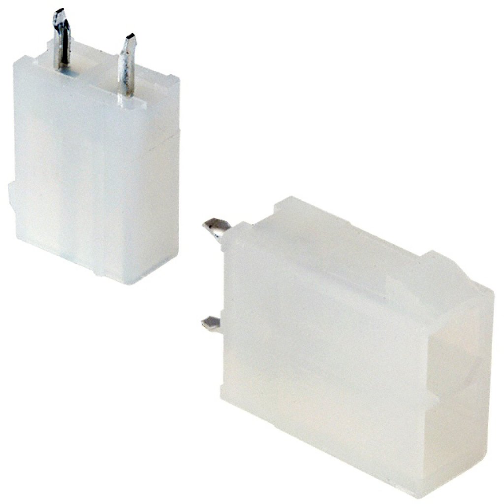 1586037-2 - Разъем питания на плату, Серия Mini Universal MATE-N-LOK, 2 контакта, Штекер, 4,2 мм