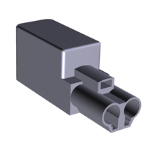 Разъем ST17/2 B1 ZEV1WS - Розеточный разъем на кабель диам. 5,5 - 7 мм, 2 полюса, винтовая фиксация, номинальное напряжение: 50V, номинальный ток: 16A, цвет: белый, серия gesis ST17/2