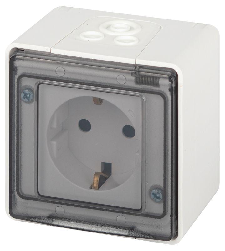 Розетка Эксперт 11-2501-01 2P+E IP55 16А-250В ОУ бел. Эра Б0063294