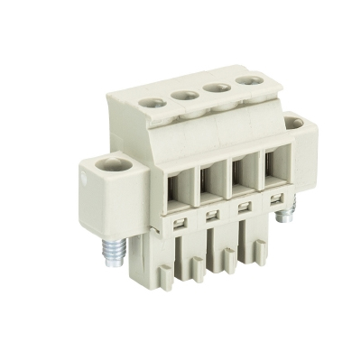 Розетка Wiecon 8813 B / 4 VL OB - Розеточный разъем, прямой, на кабель, шаг 3,81 мм, 4 полюса, номинальное сечение: 1,5 мм кв., винтовая фиксация провода, 250V, 8А, без маркировки, цвет: серый, серия 8813 B VL