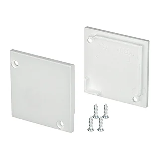 Заглушка SL-KANT-H30 SQUARE глухая 024480 - Пара заглушек (без отверстия) для профиля SL-KANT-H30 с квадратным экраном. В комплекте 2 заглушки, 4 шурупа.