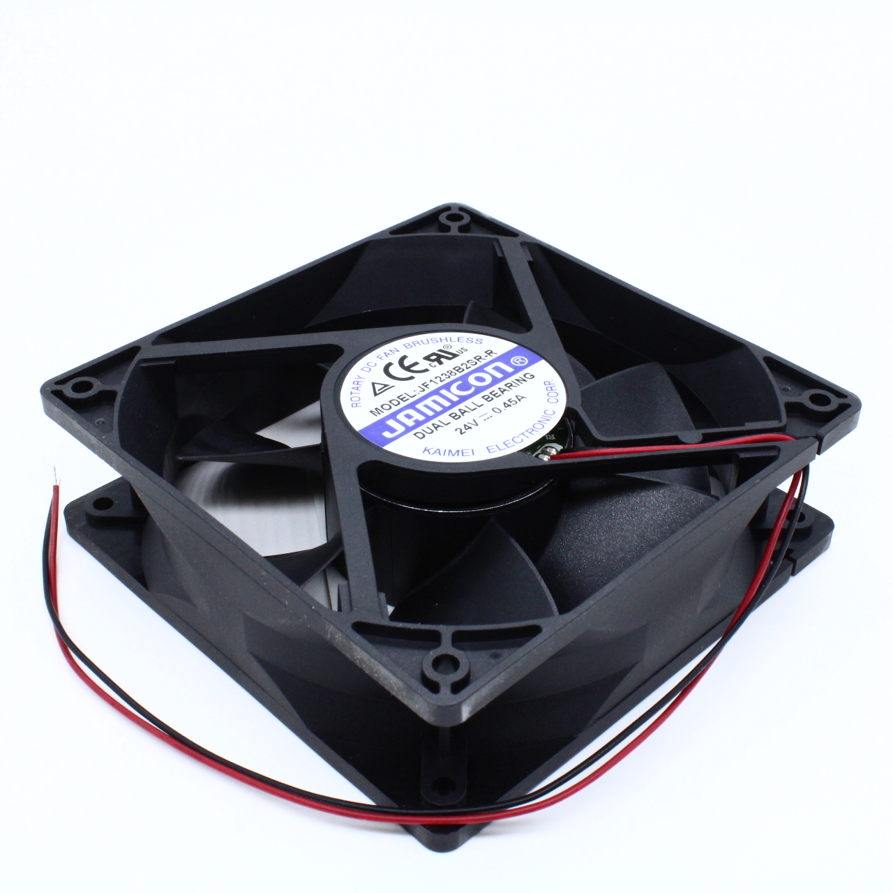 JF1238B2SR-R - Вентилятор 24В DC, 3200об/мин., 120х120х38мм, 43.8дБ, подшипник качения