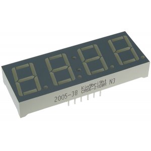 CA56-21GWA - 4-х разрядный индикатор 14,22мм/зеленый/568нм/3-13мкд