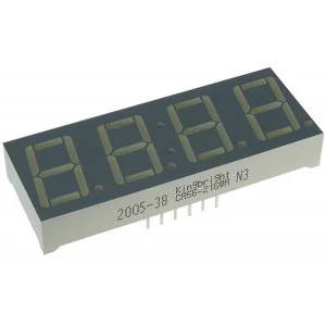 CA56-21GWA - 4-х разрядный индикатор 14,22мм/зеленый/568нм/3-13мкд