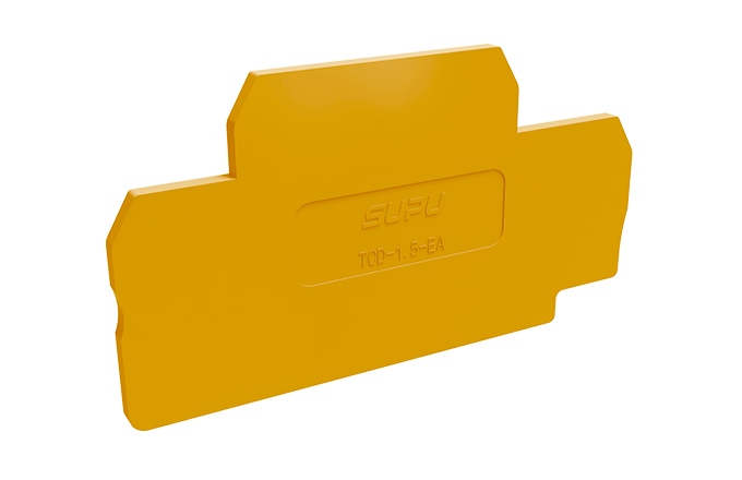 Торцевая крышка TCD1.5-2-OG-EA - Торцевая крышка для клемм TCD1.5-2-..., цвет: оранжевый