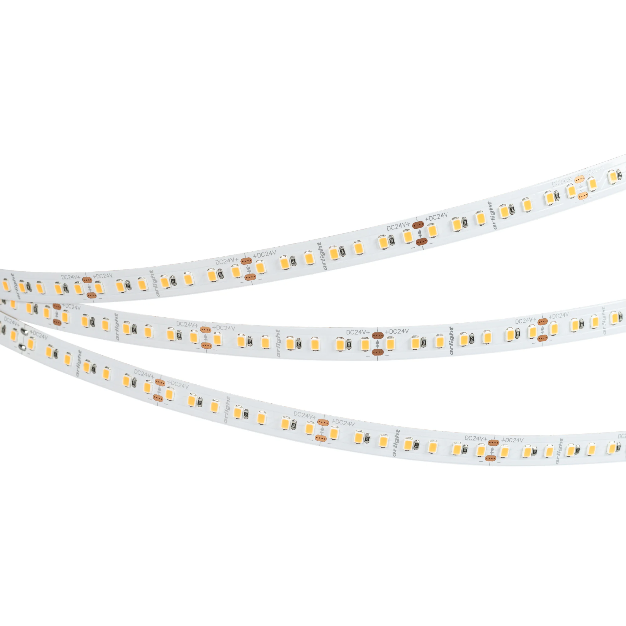 Лента RT-A140-10mm 24V Warm3000 SUN (20 W/m, IP20, 2835, 5m) 037831 - Светодиодная лента RT-A140, открытая. Светодиоды 2835, 140 шт/м (700 шт на 5 м), белая плата, ширина 10.5 мм, скотч 3M. Цвет ТЁПЛЫЙ 3000 K, цветопередача CRI>97 SUN (R9>90), угол 120°. 