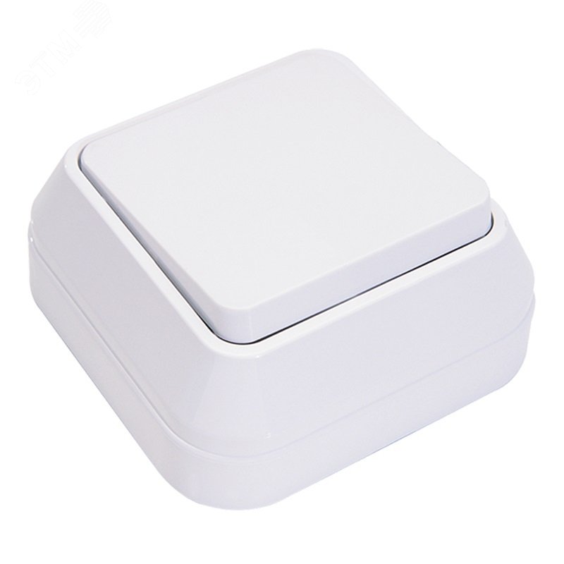 Переключатель проходной 1-кл. ОП 10А IP20 бел. 45105