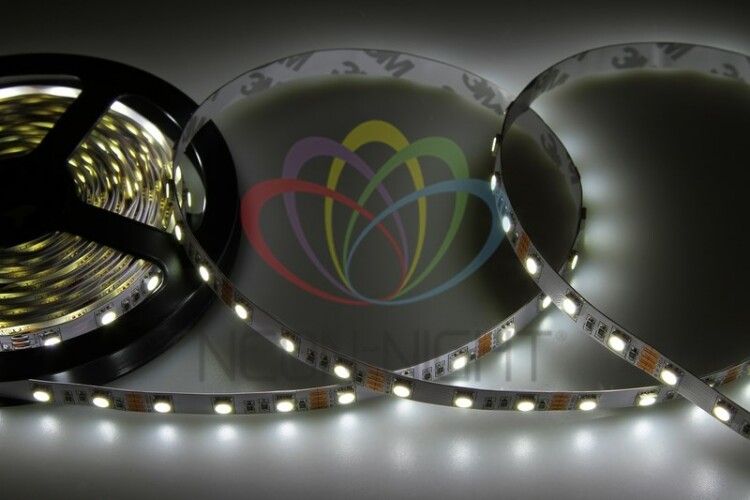 Лента светодиодная 12В, SMD5050, 14,4Вт/м, 60 LED/м, 6500K, 10мм, 5м, IP20 141-465