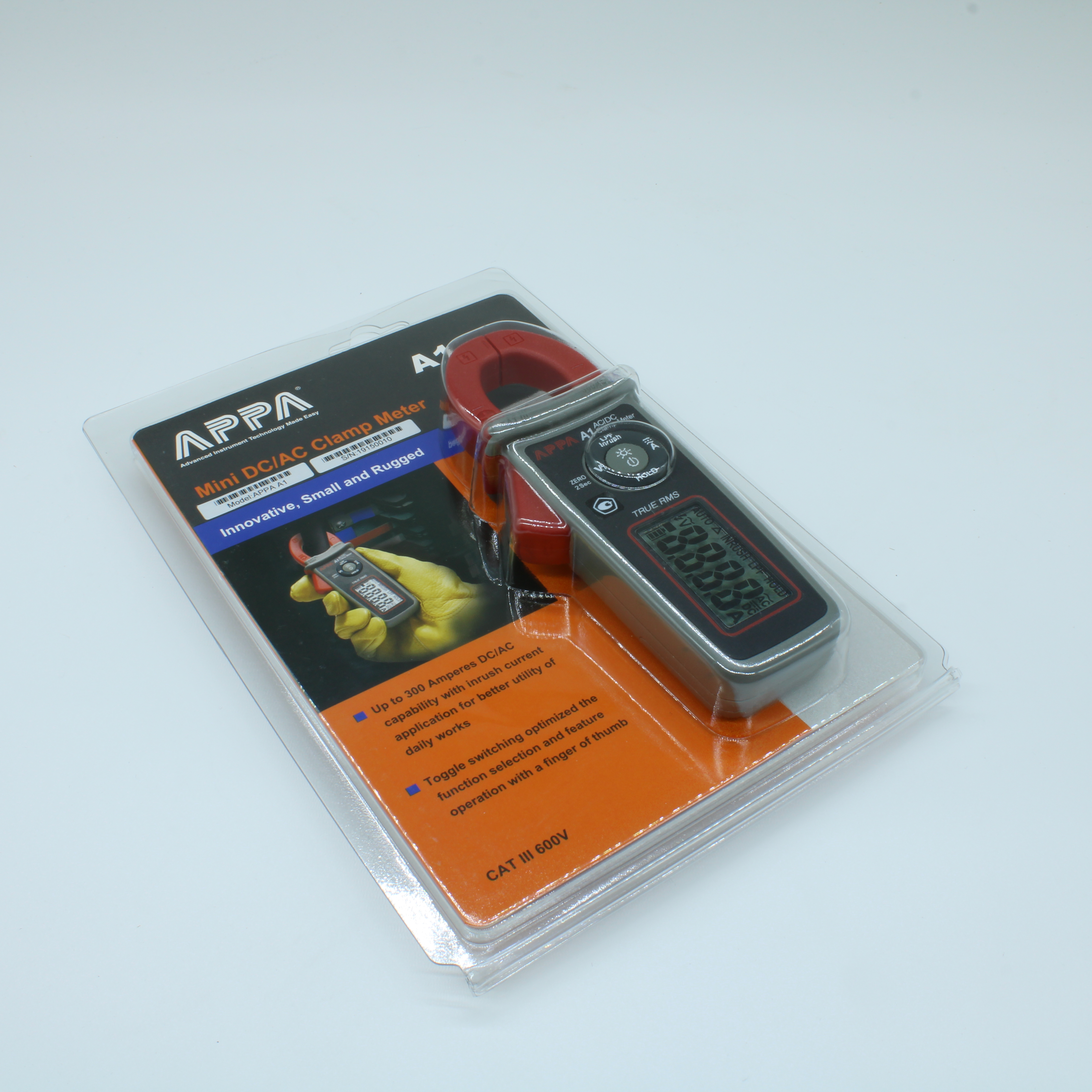 APPA A1 - Токоизмерительные клещи, измерение по алгоритму TrueRMS, DCA, ACA до 300 А