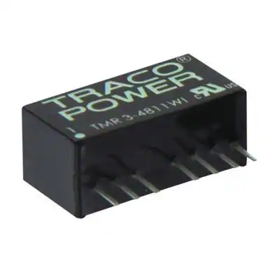 TMR 3-1212WI - Преобразователь DC/DC на печатную плату вход 12В однополярный выход 12В 0.25A 3Вт 7-Pin SIP