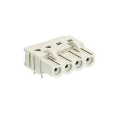 Розетка Wiecon 8213 BL / 4 W OB - Розеточный разъем, горизонтальный, на плату, шаг 5,08 мм, 4 полюса, фиксация на плате пайкой, 690V, 12А, без маркировки, цвет: серый, серия 8213 BL W