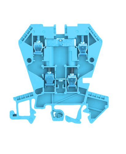 Клемма этажн. WK 4 E/U BLAU - Этажная клемма, тип фиксации провода: винтовой, номинальное сечение: 4 мм кв., 32A, 400V, ширина: 6 мм, цвет: синий, тип монтажа: DIN 35