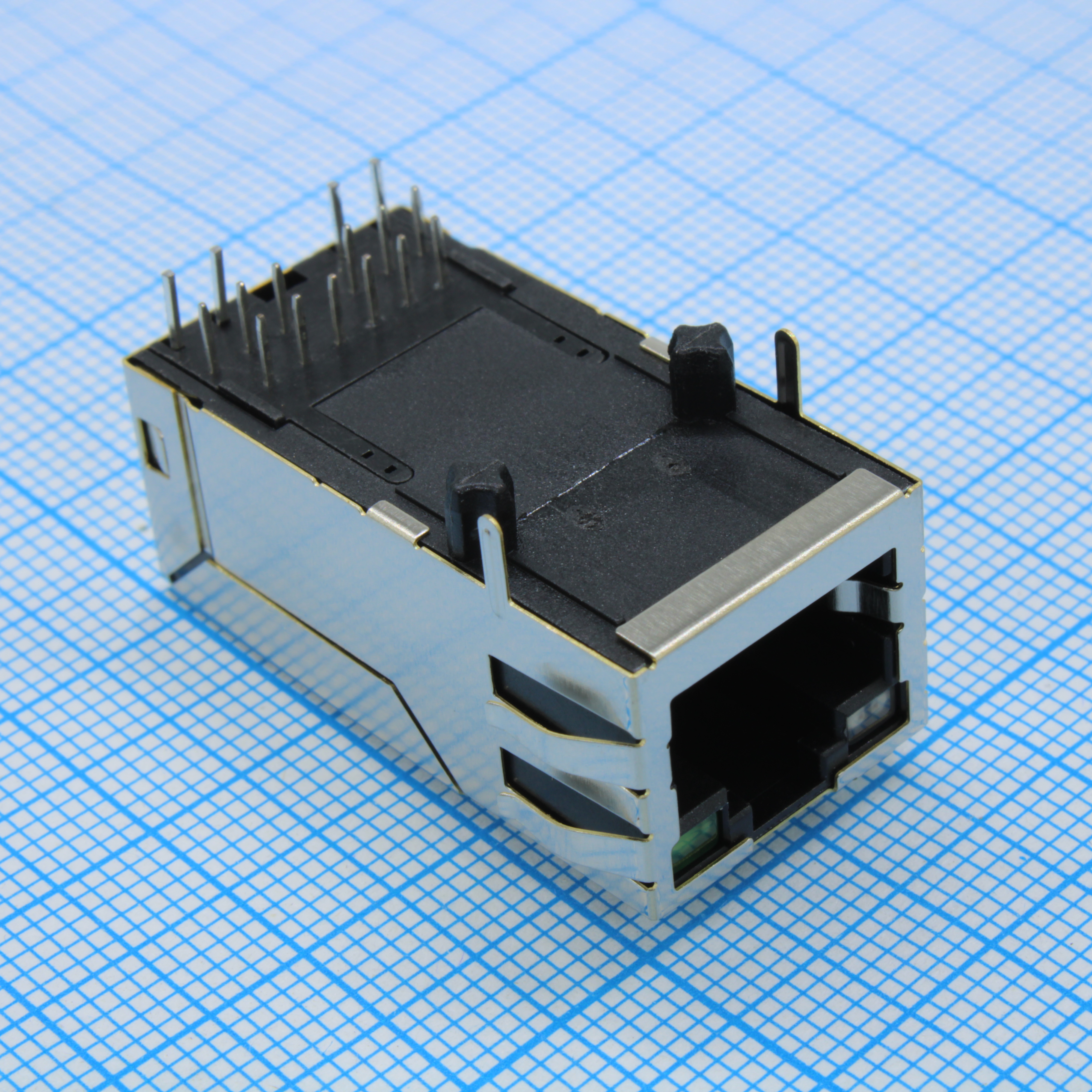 LPJK0036AINL - Разъем RJ-45 1000 Base-T с индикацией угловой на плату