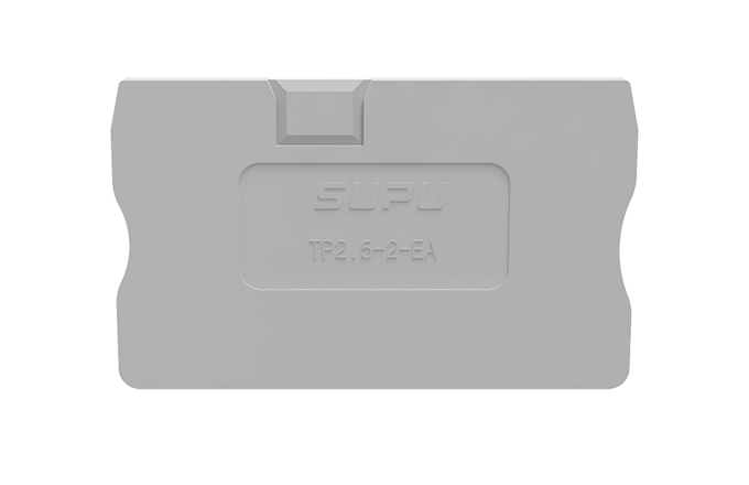 Торцевая крышка TP2.5-2-1-GY-EA - Торцевая крышка для клемм TP2.5-2-1..., цвет: серый