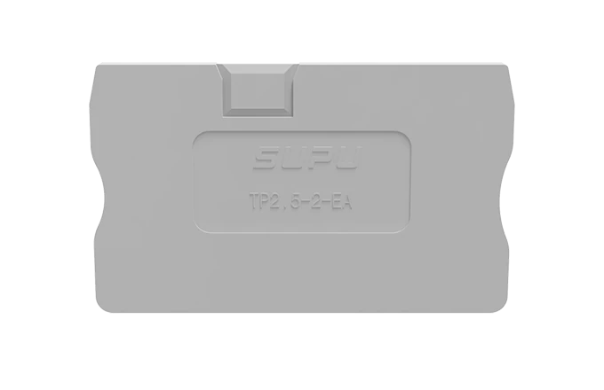 Торцевая крышка TP2.5-2-1-GY-EA - Торцевая крышка для клемм TP2.5-2-1..., цвет: серый