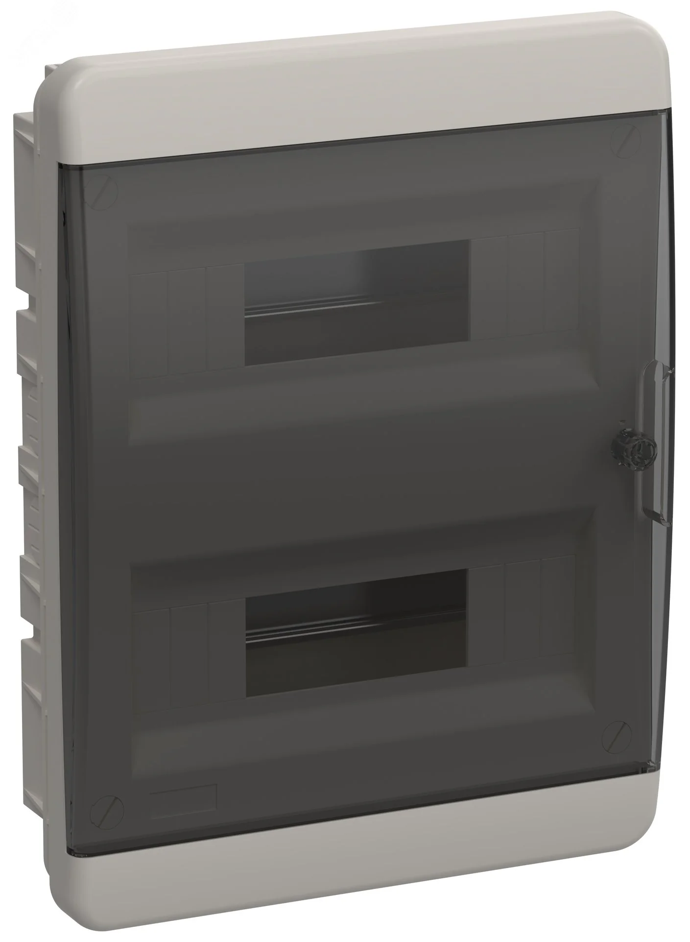 Корпус пластиковый ЩРВ-П-24 IP41 черн. прозр. дверь TEKFOR TF5-KP12-V-24-41-K01-K03
