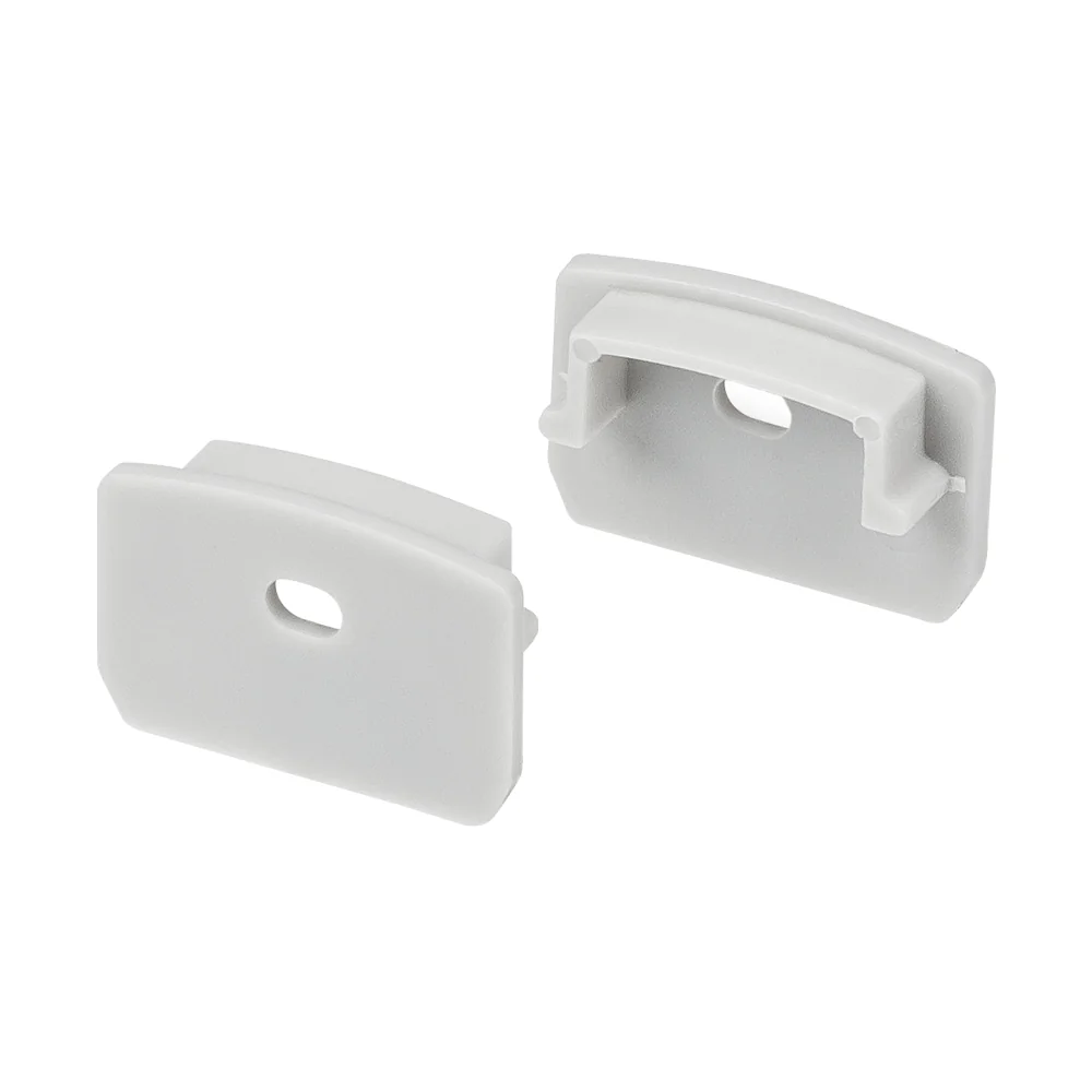 Заглушка ARH-WIDE-H16 с отверстием 018818 - PVC серая заглушка, с отверстием, для профиля WIDE-H16.