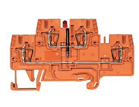 Клемма функц. WKFN 2,5 E...G - Многоуровневая функциональная клемма, тип фиксации провода: пружинный, номинальное сечение: 2,5 мм кв., 24V, ширина: 5 мм, цвет: оранжевый, тип монтажа: DIN 35